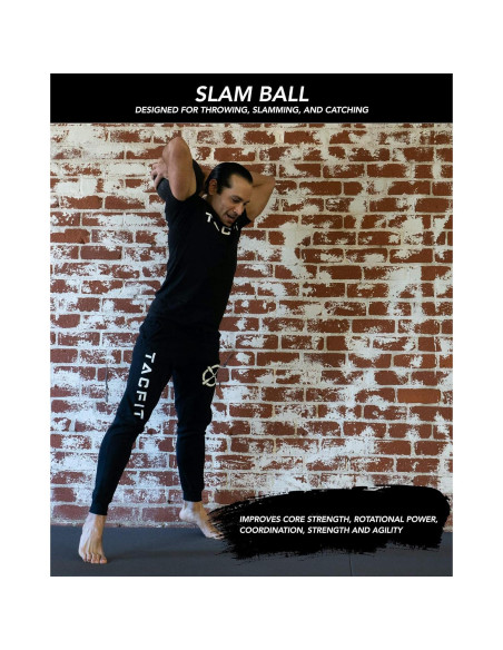 Bola de Slam TACFIT 6KG - Bola de Medicina Sin Rebote