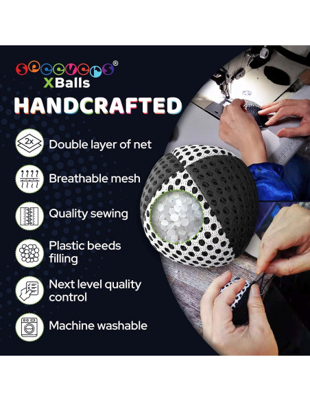 Pelotas de Malabarismo Speevers Set de 3 Mezcla de Colores 119g