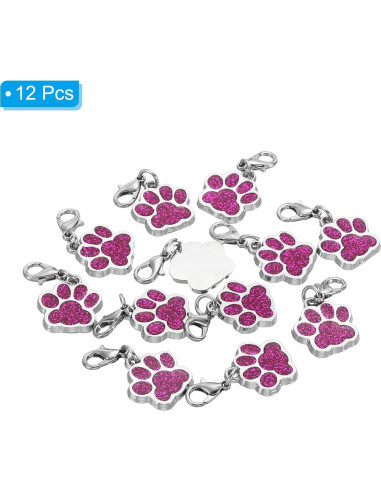 Marcadores de Puntos de Ganchillo PATIKIL - 12 Unidades Metal Rojo