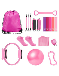Kit de Pilates Esencial Speciarose 18 Piezas Rosa