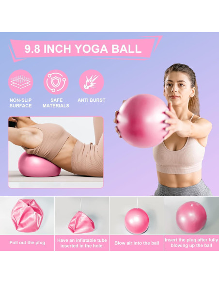 Kit de Pilates Esencial Speciarose 18 Piezas Rosa