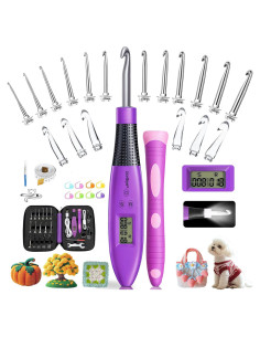 Juego de Ganchillos Iluminados Zcvtbye - 18 Tamaños Ergonomicos