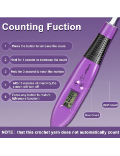 Juego de Ganchillos Iluminados Zcvtbye - 18 Tamaños Ergonomicos 2