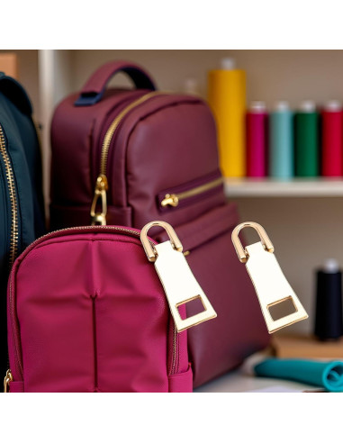 2 Pcs Tirador de Cremallera Dorado Wentoenapp 2.54 cm