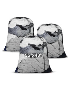 Paquete de 3 Bolsas de Malla para Lavandería Extra Grande 140x110cm
