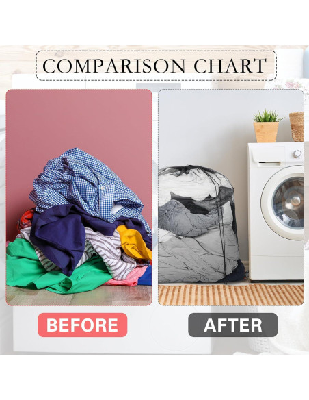 Paquete de 3 Bolsas de Malla para Lavandería Extra Grande 140x110cm