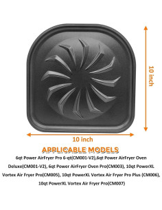 Bandeja de Goteo para Freidora de Aire GCQ 10Qt - 2 Piezas 2