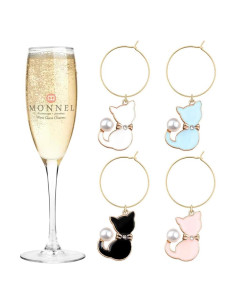 Set de Encantos de Vino para Gatos Monnel P421 - 4 Piezas
