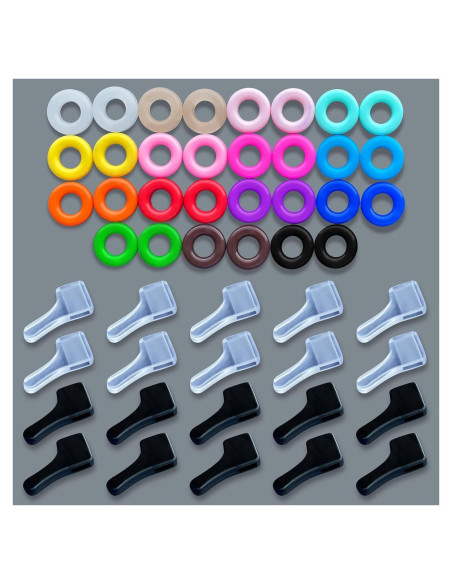 25 Agarraderas de Silicona Antideslizantes para Gafas Esyhocm