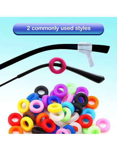 25 Agarraderas de Silicona Antideslizantes para Gafas Esyhocm