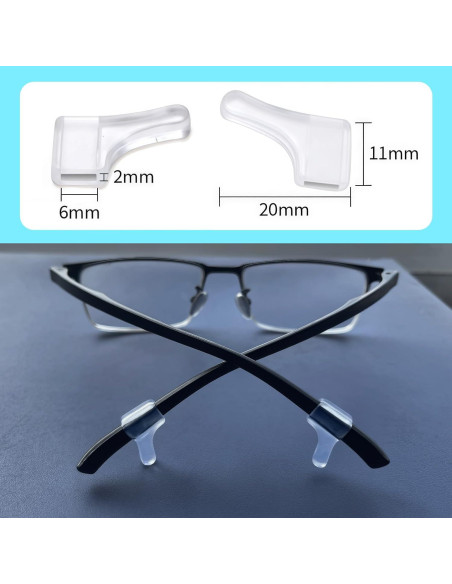 25 Agarraderas de Silicona Antideslizantes para Gafas Esyhocm