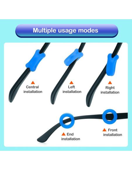 25 Agarraderas de Silicona Antideslizantes para Gafas Esyhocm