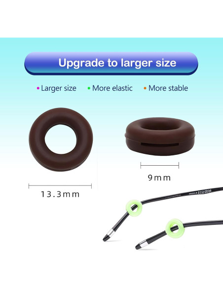 25 Agarraderas de Silicona Antideslizantes para Gafas Esyhocm