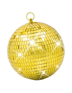 Bola de Disco Espejo Oro 20,32 cm Javik para Fiestas