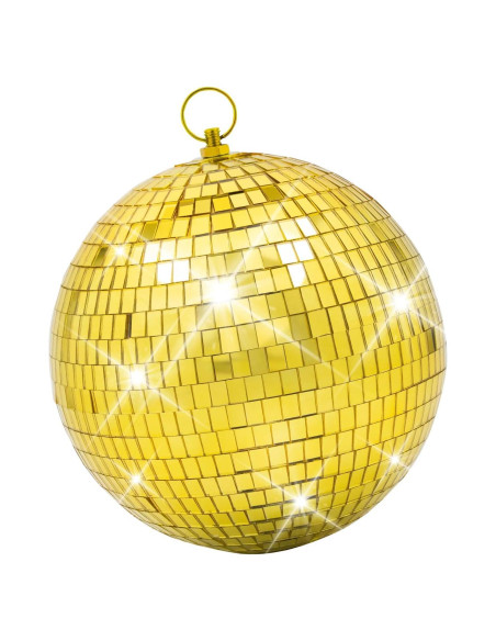 Bola de Disco Espejo Oro 20,32 cm Javik para Fiestas