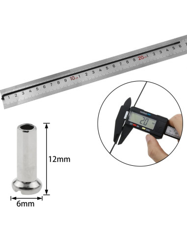 Radio de Bicicleta AYLIFU 14G Acero Inoxidable 260mm 12 Pcs