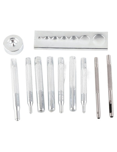 Juego de Herramientas para Broches de Cuero GLOGLOW 11 Piezas