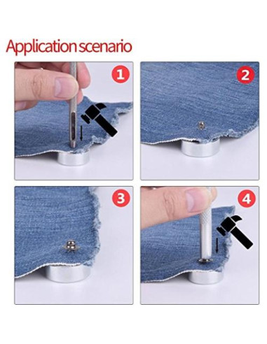 Juego de Herramientas para Broches de Cuero GLOGLOW 11 Piezas