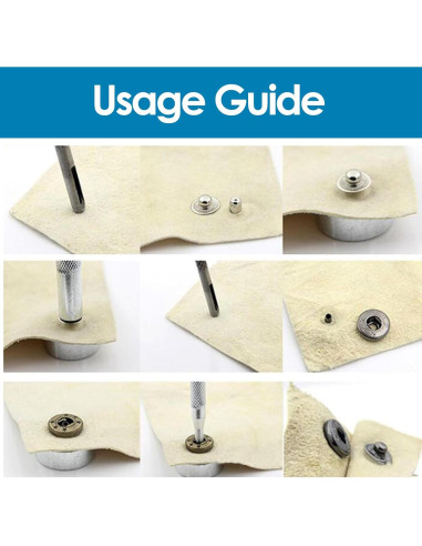 Juego de Herramientas para Broches de Cuero GLOGLOW 11 Piezas