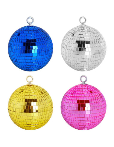 Bola de Disco Espejo Oro 20,32 cm Javik para Fiestas