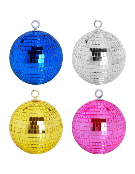 Bola de Disco Espejo Oro 20,32 cm Javik para Fiestas