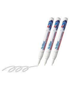 Marcador para Tela Artline EKC-1 Blanco - Paquete de 3