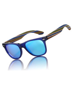 Gafas de sol de madera DUCO polarizadas UV400 para hombres