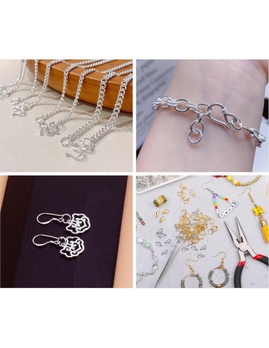 1000 Anillas de Salto Abiertas Plata 925 MICROAMOY 4x0.7mm