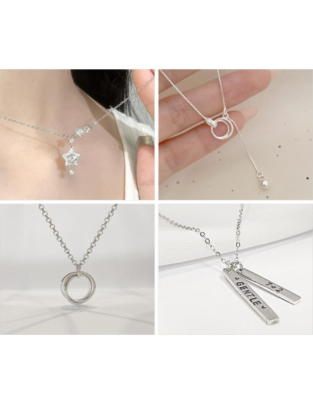 1000 Anillas de Salto Abiertas Plata 925 MICROAMOY 4x0.7mm