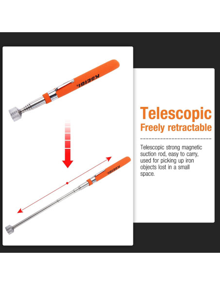 Herramienta de Recogida Magnética Telescópica KSEIBI 76.2 cm 8 lb