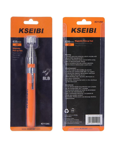Herramienta de Recogida Magnética Telescópica KSEIBI 76.2 cm 8 lb