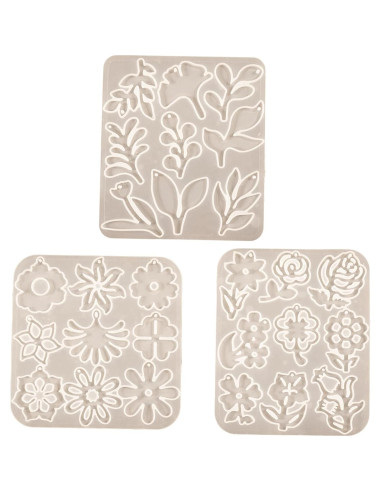 Paquete de 3 Moldes de Silicona ESEENS para Resina y Velas