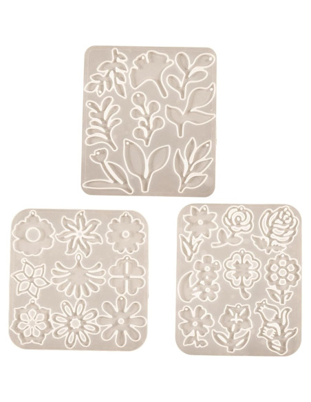 Paquete de 3 Moldes de Silicona ESEENS para Resina y Velas