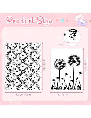 Mumufy 12 Carpetas de Relieve para Tarjetas 15x10.5cm