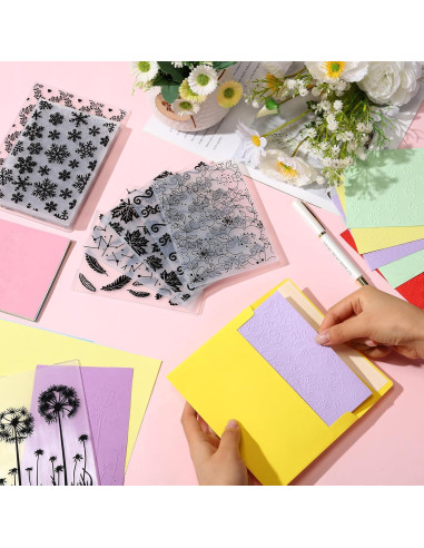 Mumufy 12 Carpetas de Relieve para Tarjetas 15x10.5cm