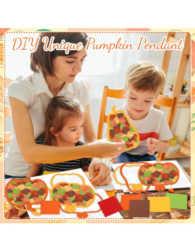 Kit de Manualidades de Papel Calabaza Otoño Whaline 24 Piezas