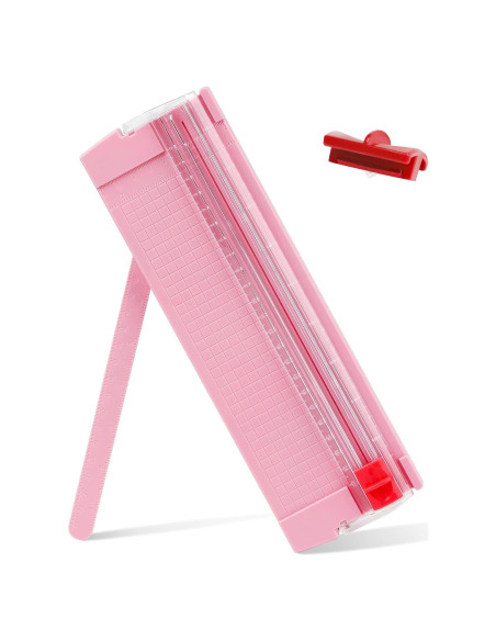 Cortador de Papel Compacto Joibabe Rosa para Manualidades