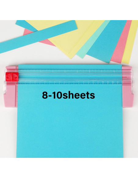 Cortador de Papel Compacto Joibabe Rosa para Manualidades