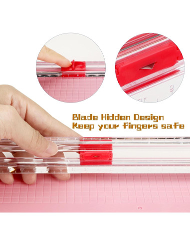 Cortador de Papel Compacto Joibabe Rosa para Manualidades