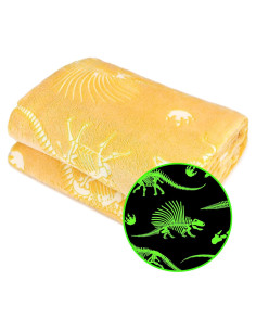 Manta Brillante Dinosaurio Gitrat 100x130 cm Suave