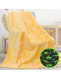 Manta Brillante Dinosaurio Gitrat 100x130 cm Suave 2