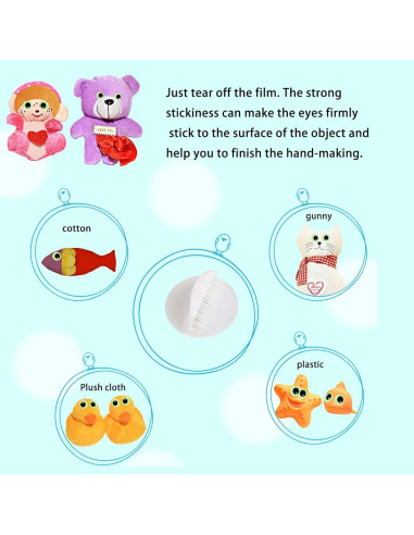 Ojos Googly Autoadhesivos UPINS 300 Pcs Brillan en la Oscuridad