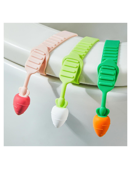 Levantador de Asiento de Inodoro Xisakaca 3 Piezas Silicona