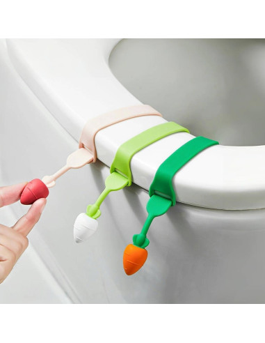 Levantador de Asiento de Inodoro Xisakaca 3 Piezas Silicona