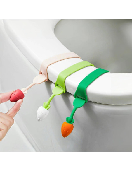 Levantador de Asiento de Inodoro Xisakaca 3 Piezas Silicona