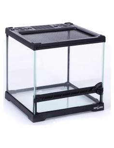 Terrario de Vidrio REPTIZOO 20x20x20cm para Reptiles