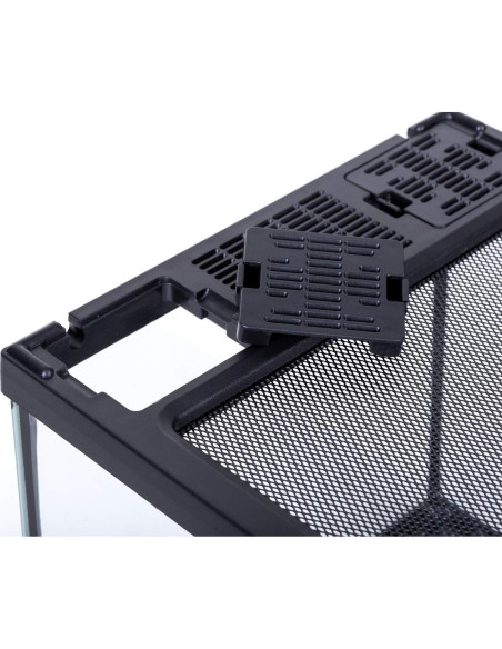 Terrario de Vidrio REPTIZOO 20x20x20cm para Reptiles