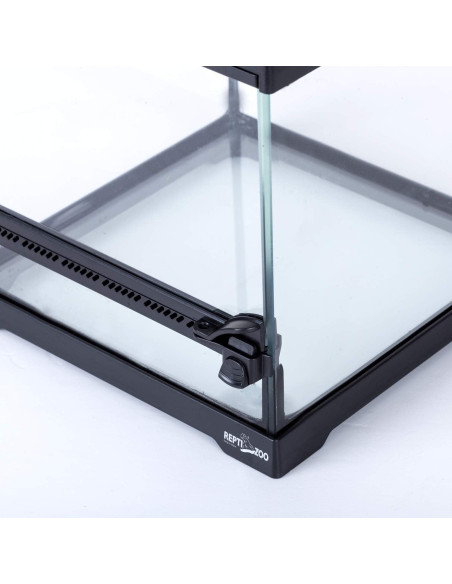 Terrario de Vidrio REPTIZOO 20x20x20cm para Reptiles