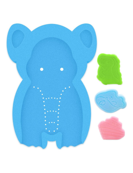 Esponja de Baño Suave para Bebés HL Elefante Azul 49x35cm