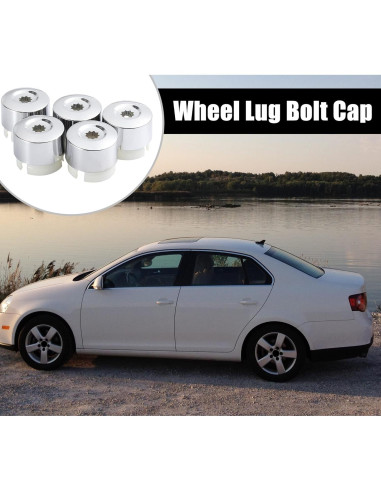 Cubierta de Tapa de Tuerca de Rueda X AUTOHAUX para VW Touareg 2004-2016 - 5 Piezas